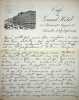 Lettre autographe sign&eacute;e &agrave; Georges Montorgueil. Ren&eacute; Emery (1861-1918), journaliste, romancier, r&eacute;dacteur en chef du journal Fin de Si&egrave;cle. 