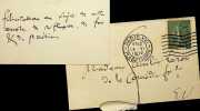 Carte autographe. Emile Boutroux (1845-1921), philosophie, historien de la philosophie, membre de l'Acad&eacute;mie fran&ccedil;aise. 