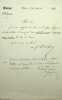 Lettre autographe sign&eacute;e. F&eacute;lix Dupanloup (1802-1878), th&eacute;ologien, &eacute;v&ecirc;que d'Orl&eacute;ans, membre de l'Acad&eacute;mie fran&ccedil;aise ; Augustin Cochin (1823-1872), ...