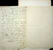 Lettre autographe sign&eacute;e &agrave; Paul de Mol&egrave;nes - importante lettre de critiques. Fran&ccedil;ois Buloz (1803-1877), patron de presse, fameux directeur de la ...
