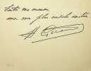 Lettre autographe sign&eacute;e &agrave; L&eacute;o Pold&egrave;s. Henri Giraud (1879-1949), g&eacute;n&eacute;ral, Saint Cyrien, homme politique, d&eacute;put&eacute;. 