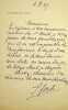 Lettre autographe sign&eacute;e &agrave; L&eacute;o Pold&egrave;s. Ferdinand Foch (1851-1929), militaire, polytechnicien, mar&eacute;chal de France en 1918. 