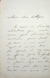 Lettre autographe signée