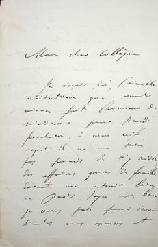 Lettre autographe signée. François Certain de Canrobert (1809-1895), militaire, maréchal de France.
