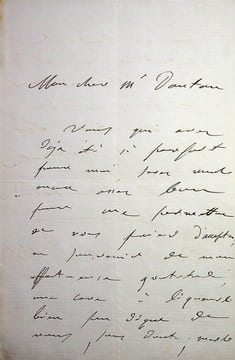 Lettre autographe signée. François Certain de Canrobert (1809-1895), militaire, maréchal de France.