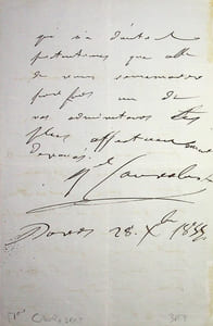 Lettre autographe signée