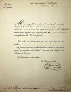 Lettre signée