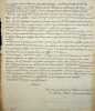 Manuscrit autographe. [Voltaire] Jean-Louis Wagni&egrave;re (1739-1802), secr&eacute;taire de Voltaire. 