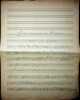 Manuscrit musical autographe. Paul Colline (1895-1991), chansonnier, acteur, &eacute;crivain, r&eacute;alisateur.