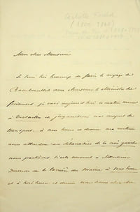 Lettre autographe signée