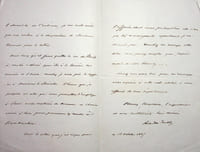 Lettre autographe signée