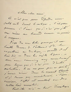Lettre autographe signée