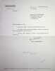 Lettre sign&eacute;e. Henri Amouroux (1920-2007), journaliste, &eacute;crivain, historien. 