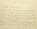 Lettre autographe sign&eacute;e. Jules Quesnay de Beaurepaire (1834-1923), magistrat, &eacute;crivain. 