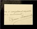 Lettre autographe sign&eacute;e. Etienne Dujardin-Beaumetz (1852-1913), peintre, homme politique, d&eacute;put&eacute;, s&eacute;nateur. 