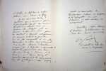 Lettre autographe sign&eacute;e. Louis Cyprien Poujade (1823-1898), homme politique, m&eacute;decin, d&eacute;put&eacute; du Vaucluse, maire de Carpentras. 