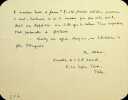 Lettre autographe sign&eacute;e. Rachel Albert (18..-19..), directrice de l'&eacute;cole normale des Hautes-Pyr&eacute;n&eacute;es &agrave; Tarbes. 