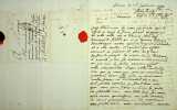 Llettre autographe sign&eacute;e. [Lorient] Elisabeth Boucher des Forges, veuve Benoist de La Motte [de Lamothe] (1753-1831), native de La R&eacute;union, habitant ...