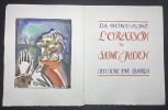 Manuscrit original avec aquarelles originales -  L'Oraison de Saint Julien. . [Laszlo Barta] Jean de La Fontaine,