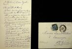 Lettre autographe sign&eacute;e &agrave; Laurent Tailhade. [&Eacute;phra&iuml;m Mikha&euml;l ; St&eacute;phane Mallarm&eacute;] Emmanuel Delbousquet (1874-1909), po&egrave;te, &eacute;crivain. 