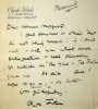 Lettre autographe sign&eacute;e &agrave; Norman Hapgood. Clyde Fitch (1865-1909), &eacute;crivain am&eacute;ricain. 