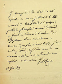 Lettre autographe signée à Benjamin Constant