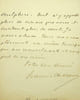 Lettre autographe sign&eacute;e. Francis Charmes (1848-1916), bibliophile, diplomate, fonctionnaire, membre de l'Acad&eacute;mie fran&ccedil;aise.