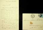 Lettre autographe sign&eacute;e &agrave; Laurent Tailhade. [Tauromachie] Jos&eacute; Aparici de Valparda (18..-1905) dit Pero Gil, &eacute;crivain sur la tauromachie, journaliste ...