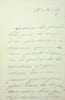 Lettre autographe sign&eacute;e &agrave; Laurent Tailhade. Marie Jos&eacute;phine de Suin, dite Diane de Beausacq (1829-1899), femme de lettres.