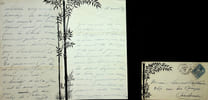 Lettre autographe sign&eacute;e &agrave; Laurent Tailhade. Marie Jos&eacute;phine de Suin, dite Diane de Beausacq (1829-1899), femme de lettres.