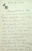 Lettre autographe sign&eacute;e &agrave; Laurent Tailhade. Marie Jos&eacute;phine de Suin, dite Diane de Beausacq (1829-1899), femme de lettres.