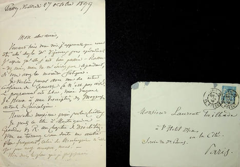 Lettre autographe signée à Laurent Tailhade. Jacques de Boisjoslin [Boisjolin] (1840?-1914?), écrivain, préfacier d'ouvrages de Laurent Tailhade. 
