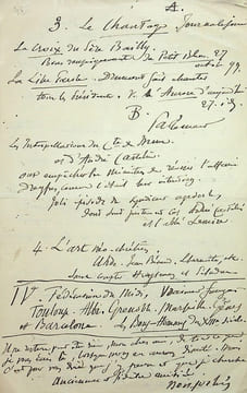 Lettre autographe signée à Laurent Tailhade. Jacques de Boisjoslin [Boisjolin] (1840?-1914?), écrivain, préfacier d'ouvrages de Laurent Tailhade. 