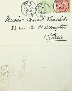 Lettre autographe signée à Laurent Tailhade