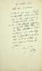 Lettre autographe sign&eacute;e &agrave; Laurent Tailhade. Edouard Conte (1862-1944), &eacute;crivain, journaliste. 