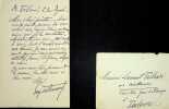 Lettre autographe sign&eacute;e &agrave; Laurent Tailhade. Emmanuel Delbousquet (1874-1909), po&egrave;te, &eacute;crivain.