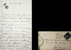 Lettre autographe sign&eacute;e &agrave; Laurent Tailhade. Marie Jos&eacute;phine de Suin, dite Diane de Beausacq (1829-1899), femme de lettres.