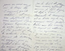 Lettre autographe sign&eacute;e &agrave; Laurent Tailhade. Marie Jos&eacute;phine de Suin, dite Diane de Beausacq (1829-1899), femme de lettres.