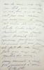 Lettre autographe sign&eacute;e &agrave; Laurent Tailhade. Marie Jos&eacute;phine de Suin, dite Diane de Beausacq (1829-1899), femme de lettres.