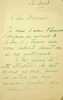 Lettre autographe sign&eacute;e &agrave; Laurent Tailhade. Charles Martyne (1876-1936), artiste, collectionneur, bibliophile, biblioth&eacute;caires des Beaux-Arts de ...