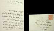 Lettre autographe sign&eacute;e &agrave; Laurent Tailhade. Alfred Naquet (1834-1916), chimiste, m&eacute;decin, homme politique, promoteur du divorce.