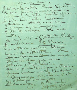 Lettre autographe signée à Laurent Tailhade