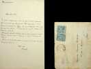 Lettre autographe sign&eacute;e &agrave; Laurent Tailhade. Armand Silvestre (1837-1901), po&egrave;te, &eacute;crivain. 