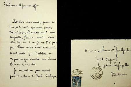 Lettre autographe signée à Laurent Tailhade