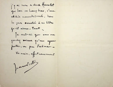 Lettre autographe signée à Laurent Tailhade