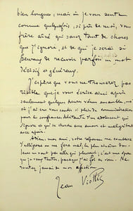 Lettre autographe signée à Laurent Tailhade