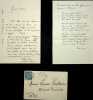 Lettre autographe sign&eacute;e &agrave; Laurent Tailhade. Charles Vignier (1863-1934), po&egrave;te, &eacute;crivain, ami de Mallarm&eacute;, sp&eacute;cialiste des arts asiatiques et ...