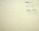 Lettre autographe sign&eacute;e &agrave; Laurent Tailhade. Georges Vanor (1866-1906), po&egrave;te, &eacute;crivain. 