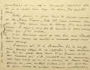 Lettre autographe sign&eacute;e &agrave; Laurent Tailhade. Joseph Gayda (1856-1897), po&egrave;te, f&eacute;libre, hydropathe, hirsute, mort de la tuberculose. 