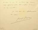 Lettre autographe sign&eacute;e &agrave; Laurent Tailhade. Joseph Gayda (1856-1897), po&egrave;te, f&eacute;libre, hydropathe, hirsute, mort de la tuberculose. 